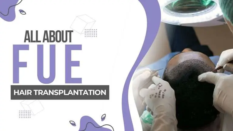 Diagram of the FUE hair transplantation process