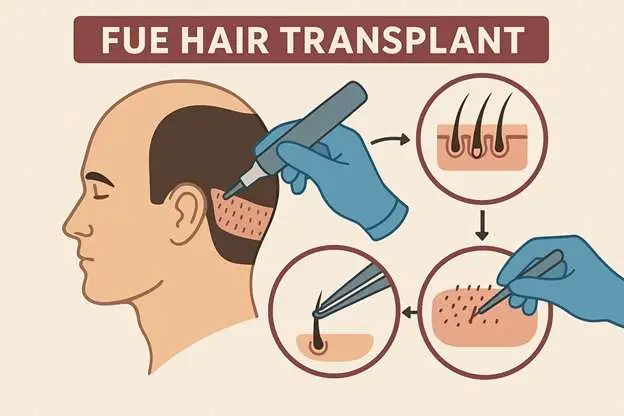 Individual follicle extraction at Beyond Stem Cells in Littleton, Colorado