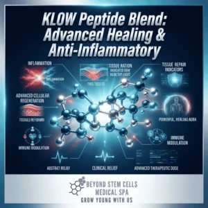 The KLOW peptide blend — GLOW plus KPV — for advanced healing and anti-inflammatory support at Beyond Stem Cells, Littleton, CO.