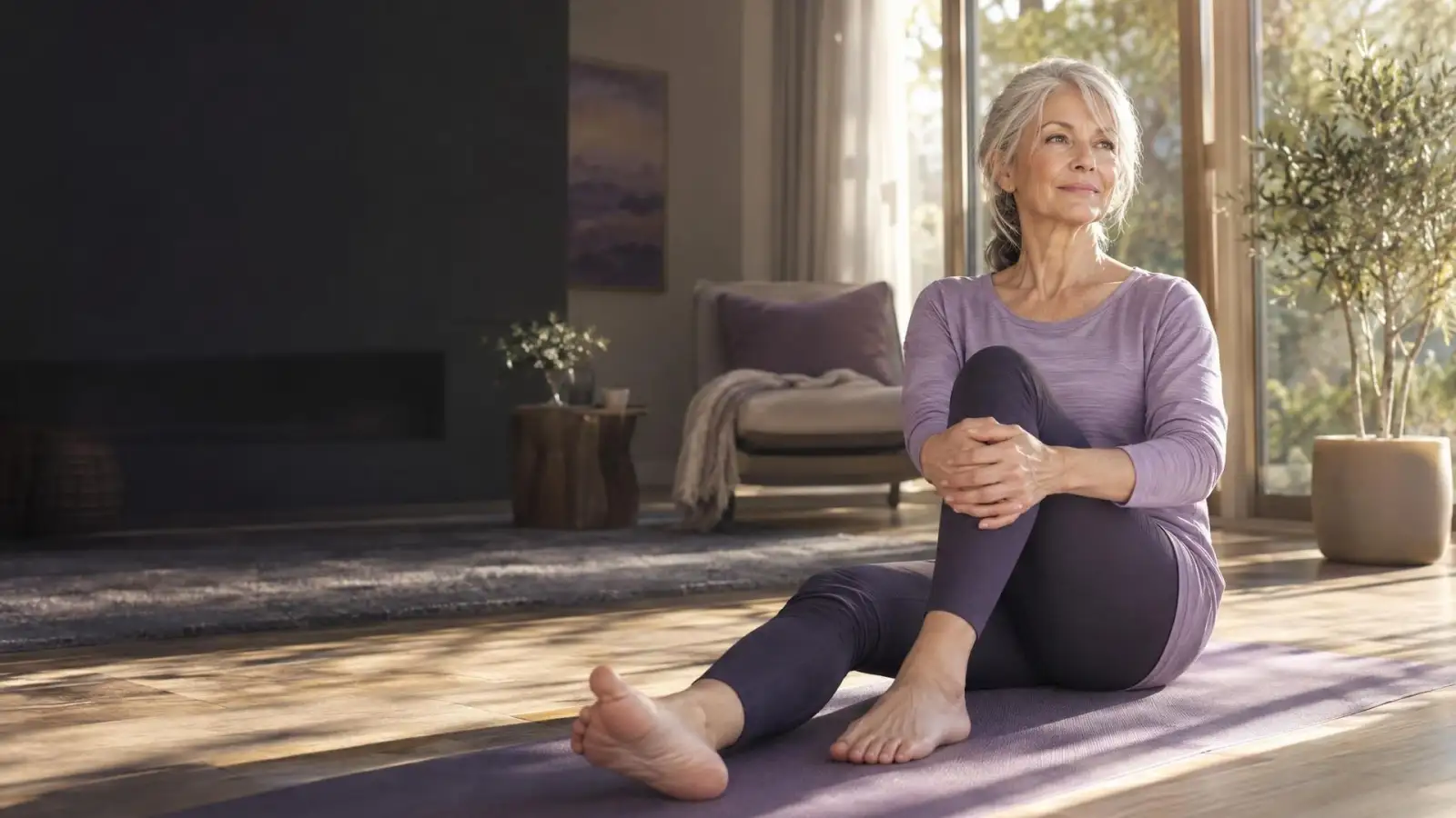 Gentle stretching at home